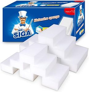 MR.SIGA melamina Esponja milagrosa Esponja de Limpieza Esponja mágica para el hogar de la Cocina, 12 Piezas, tamaño: 12 x 6 x 3 cm