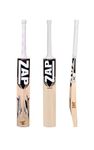 ZAP Alpha Cricket Bat | Grade 1 Kashmir Willow (Size-6) | Leather Bat | Lightweight, Thick Edges, Angled Toe & Superb Balance