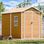 Outdoor Resin Storage Shed 8x6 FT, 