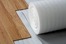 White Foam Underlay for Any Laminate/Real Wood Flooring 2mm Acoustic/Insulation Underlay Comfort Flooring Underlay (Roll Dimension: 15㎡)
