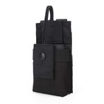 AOUTACC Molle Short Radio Pouch, Nylon Molle Tactical Radio Holder Case for BaoFeng UV-5R UV82 (BK)