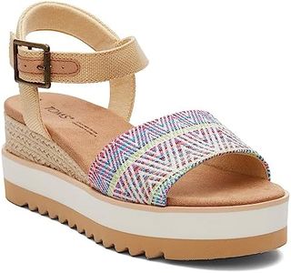 TOMS - Womens Diana Sandals, Natural Multi, 8