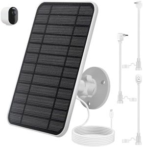 4W Solar Panel Charger Compatible with Arlob Pro 4/Pro 5S/Pro 3/Ultra 2/Ultra Cameras, Solar Panels Charging IP65 Weatherproof, Adjustable Wall Mount, 10ft/3m Cable