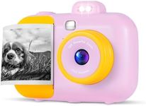 Kids Camera Instant Camera, Kids for 3-12 Year Old Girls Boys, Kids Digital Camera Instant Print with Print Paper, Toddler Kids Toys, 4 5 6 7 8 9 10 Year Old Girl Gifts