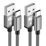 Yosou USB C Charger Cable 2M 2Pack USB A to USB C Type C Charger Fast Charging 3A Lead Braided for Samsung Galaxy S22 S21 S20,Pixel 8 7 6,PS5,Switch