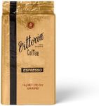 Vittoria Coffee Espresso 100% Arabica Ground Coffee 1kg. Dark Roasted, Perfect for Filter Machines, Pour Over, Chemex, Plunger.