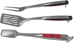 Char-Broil 140 767 - Comfort Grip 3 piece toolset, Stainless Steel.,45 x 16 x 3 cm