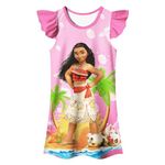 Z Fashion Princess Nightgowns Pajamas PJS Kids Nightdress Nightie for Toddler Girls 3-10Y Pink