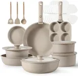 CAROTE 23pcs Detachable Handle Pots
