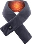 UTK Neck Heat Pad, Cordless Heating Pad for Neck Pain Relief - Far Infrared Tourmaline Filling Weighted Heating Wrap with 5000 mAh Power Bank