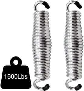 Springs for Porch Swing Hammock Chairs - 2Pcs 1600Lbs Heavy Duty Springs for Hanging Chairs in Patio Garden Backyard and Indoor, Safe and Durable