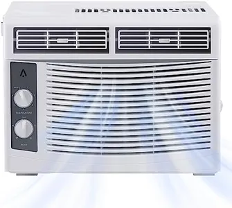 Zstar 5,000 BTU Window Air Conditioner, Air Conditioner Window Unit Cool Up To 250 Sq. Ft., AC Window Unit with Remote Control, Dehumidifier & Fan with Energy Saving Mode, Quiet Operation