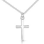 Philip Jones Silver Plated Cross Necklace