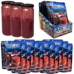 Arkopia Freeze Dried Smoothies - Berry 12 Pack | Rich, Tart, & Sweet | $4.99/Smoothie | Pure, Raw, Whole, & Natural | Just add water & enjoy a fresh smoothie | All the nutrition as fresh | BB date 2049-01 | Berry 12pk