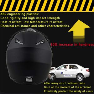 UIGJIOG Matte Black Motocross Helmet – Size M