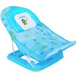 1st Step Baby Bather with 3 Level Recline and Anti-Skid Base (Blue)