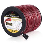 A ANLEOLIFE 5-Pound Heavy Duty Octa-Twist .095-Inch-by-1536-ft Trimmer Line Spool,OTRIXT Co-Extruded Multi-Edge Spiral Weed Eater String, Red