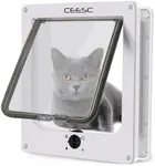 CEESC Large Cat Door, 4 Way Locking