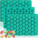 Round Candy Molds Silicone 3 Packs 55 Cavities, Small Circle Gummy Chocolate Molds Hard Candy Making Kit Ice Mint Column Molds for Keto Snacks, Wax Melts Non-Stick Molds for DIY Homemade