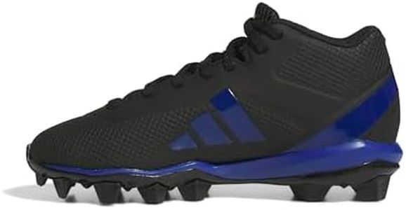 Adidas Unisex-Kid's Adizero Impact.2 Molded American Football, Black/Team Royal Blue/Black, 1
