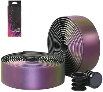 Bumlon Road Bike Handlebar Tape, Bicycle Bar Tape, PU Leather + EVA, Reflective Cycling Handle Grip Wrap - 2 Rolls