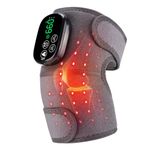 Cordless Heated Knee Brace Wrap with Red Light, 660nm Red Light & 850nm Near-Infrared Light Heating Pad With Touch Screen Control, Wearable Knee Shoulder Elbow Heating Pad With 5000mAh Battery