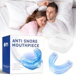 Anti Snoring Devices, Sleep Apnea Mouthpiece Snoring Aids for Men & Women Reusable Anti Snore Stopper Mouth Guard to Stop Snore Comfortable for All Mouth Types