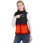 Telguua [Upgraded Battery] Heated Vest for Women with Battery Pack Included Lightweight Warm Vest Rechargeable Heating Vest