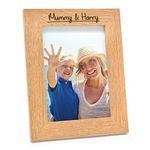 PERSONALISED Mothers Day Gifts for Mum Mummy Nanny - Engraved Mummy and Me Photo Frame Gifts Presents for Her, Mum, Mummy, Nanny, Mam, Granny - 5" x 7" and 6" x 4" Mothers Day Birthday Photo Frames