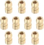 VGOL 10pcs M4 Spark Plug Terminal Nut Brass Spark Plug Bullet Head Terminal Ignition Spark Plug Nipple Nut M4 Spark Plug Brass Connector Car Accessories