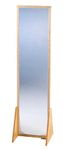 Childcraft 2257 2-Position Acrylic Mirror, Large, 48.5" Height, 11.75" Width, 13.25" Length, Natural Wood
