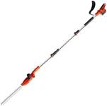 Ukoke 40V Cordless Pole Hedge Trimmer - 18-Inch Dual-Action Blades, Adjustable Head Angle, 3-Position Pivot Head, 0.8-Inch Cutting Capacity (Battery and Charger Included)