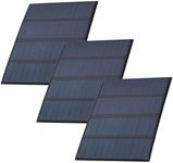 AZDelivery 3X Kit Module Kit Polysilicon Mini Solar Panel 5V 1,5W Small Solar Panel Portable Cell System for Charging Batteries, Phones encapsulated in Waterproof Resin