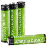 AmazonBasics AAA Rechargeable Batteries (4-Pack) Pre-Charged - Packaging May Vary