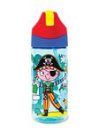 Rachel Ellen Designs - Childrens PIRATE Drinks Water Bottle - Captain Pilchard - Ahoy There Matey! - Kids Drinks School Gym Bike - BPA FREE