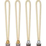 4 Pieces Oil Lamp Wick Replacement Air Tightly Control Catalytic Burner Lamps Wick for Diffuser Aromatherapy Decorations (Gold and Silver,18 mm/ 0.71 Inch)