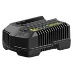 STANLEY FATMAX SFMCB14-QW V20 4A (18V) Fast Battery Charger for V20 Batteries, Black