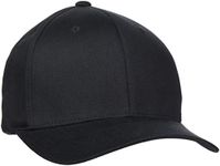 Flexfit Unisex Organic Cotton Cap Yupoong Flexfit Headwear, black, L-XL UK