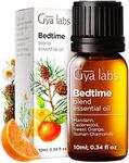 Gya Labs Bedtime Essential Oil Blend for Diffuser- 100% Natural Aromatherapy Bedtime Oil for Sleep, Calming & Relaxing (0.34 fl oz)