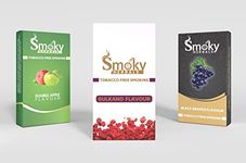 Smoky Herbals Flavour Smoke Pack of 3 Combo, 100% Tobacco & Nicotine Free for Relieve Stress & Mood Enhance Product - (Double Apple, Gulkand, Black Grapes)