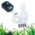 Sobo SB-948 Air Pump for Aquarium Fish Tank with Free Airtube and Air Stone | 4 Outlet | Power : 8W | Output : 4 * 3L/min | Pressure : 0.02Mpa