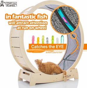 STAR CATWHEEL Cat Treadmill – 41.7in Exercise Wheel for Cats