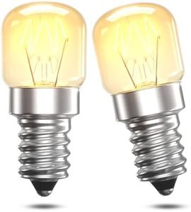 DoRight Ampoule de Four E14 16W, Ampoule Four E14 T22 300 Degres Lampes de Four Dimmable Blanc Chaud 2700K AC 220V-240V pour Four Micro-ondes Lampe à Sel Réfrigérateur Hotte de Cuisine, Lot de 2