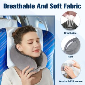 Cirorld Memory Foam Travel Pillow – Ergonomic Neck Support