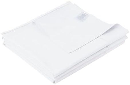 Cotton Twin Flat Sheet Only, 600 Thread Count 100% Egyptian Cotton Top Sheet 1Pcs, Cool & Breathable Flat Bed Sheets Wrinkle, Fade, Stain Resistant (White Twin)