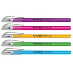 Matador Pin-Point Gel Pens - Fine Point 0.5mm | Black Ink | Comfort Grip | Playful & Colourful Designs | Pack of 12 - Ideal for Writing, Drawing, School & Office