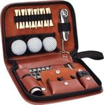 Golfoy Basics Golf Tool Kit Gift Set, Golf Accessories Set with Golf Balls, Rangefinder, Golf Tees, Cleaning Brush, Multifunctional Divot Tool, Scorer, Ball Holder Clip, Golf Gift Accessory