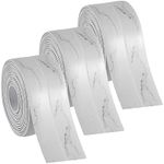 Dstorelhp 3PC Caulk Tape for Bath & Kitchen, PVC Self Adhesive Caulk Strip Waterproof, 1.5''x10.5FT Decorative Caulking Tape for Bathroom Tub, Toilet, Kitchen Sink Countertop Wall Edge Protector