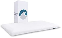 Bluewave Bedding Hyper Slim Gel Memory Foam Pillow for Stomach and Back Sleepers - Thin, Flat Design for Cervical Neck Alignment and Deeper Sleep (2.25-Inches Height, King Size)