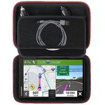 Supmay GPS Case for Garmin DriveSmart 76/65/61/66, dēzl™ OTR710/OTR700, Garmin RV 795/780, DriveCam™ 76, 6-7 inch GPS Navigator System, Hard Travel Case with Mesh Bag for Vehicle Power Cable, Black